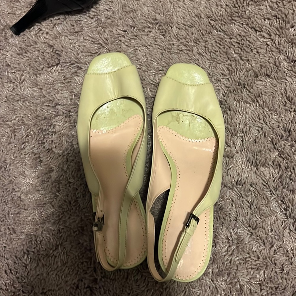 Franco sarto lime green pumps